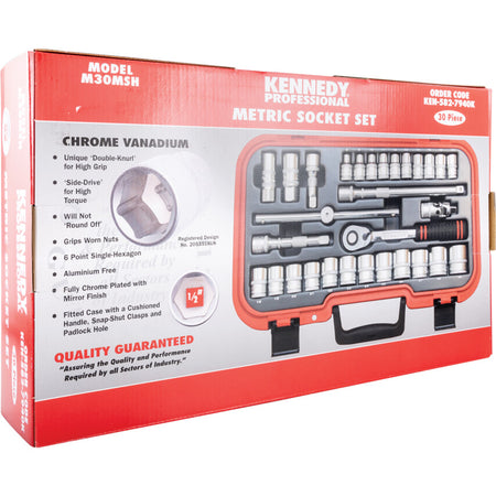 Kennedy KEN5827940K M30MSH metric socket set retail packaging