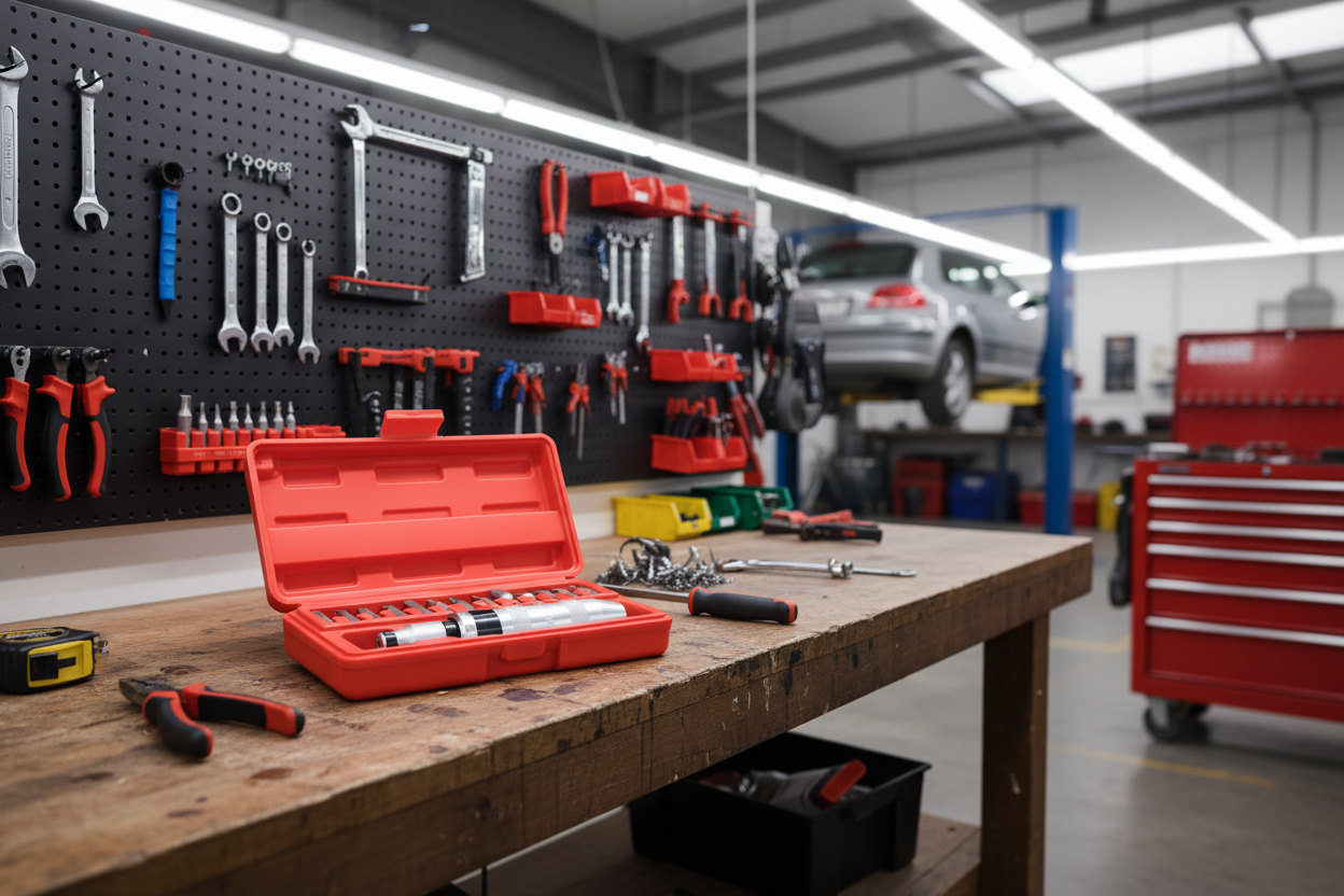 Kennedy KEN5737100K Impact Driver Set on Garage Workbench