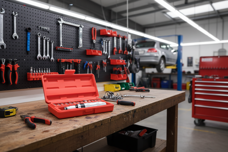 Kennedy KEN5737100K Impact Driver Set on Garage Workbench