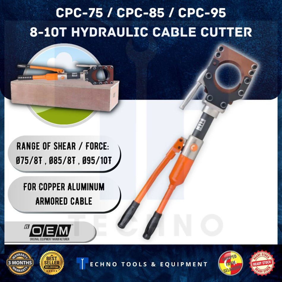 Hydraulic Cable Cutter Heavy Duty Wire Aluminium Copper Cutter Chopper - 100% New & Original