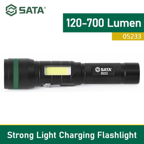 SATA Handheld Flashlight Outdoor 05233 Strong Light Charging ( Super Bright )