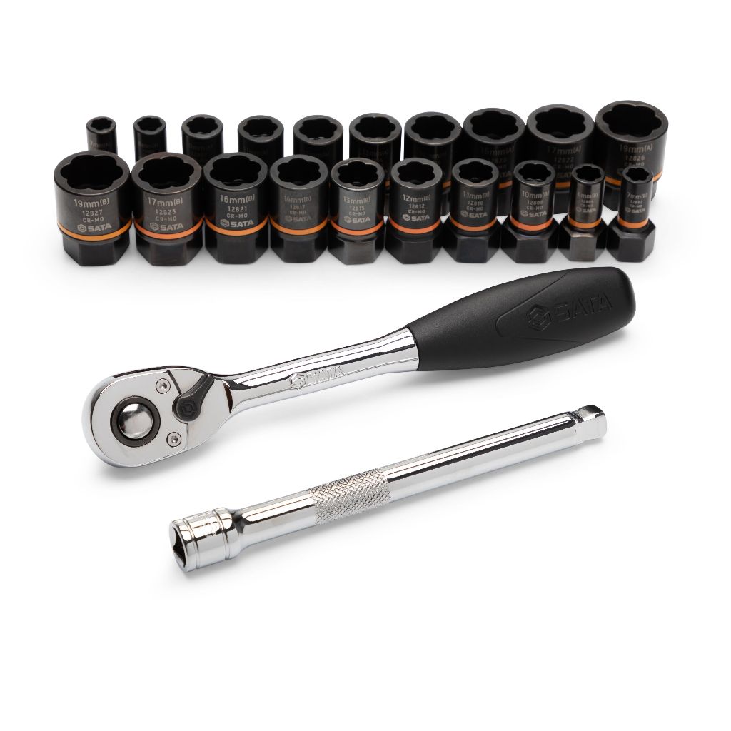 SATA 09138 23 PC. 1/4" and 3/8" BoltBiter Set | Lifetime Warranty SATA