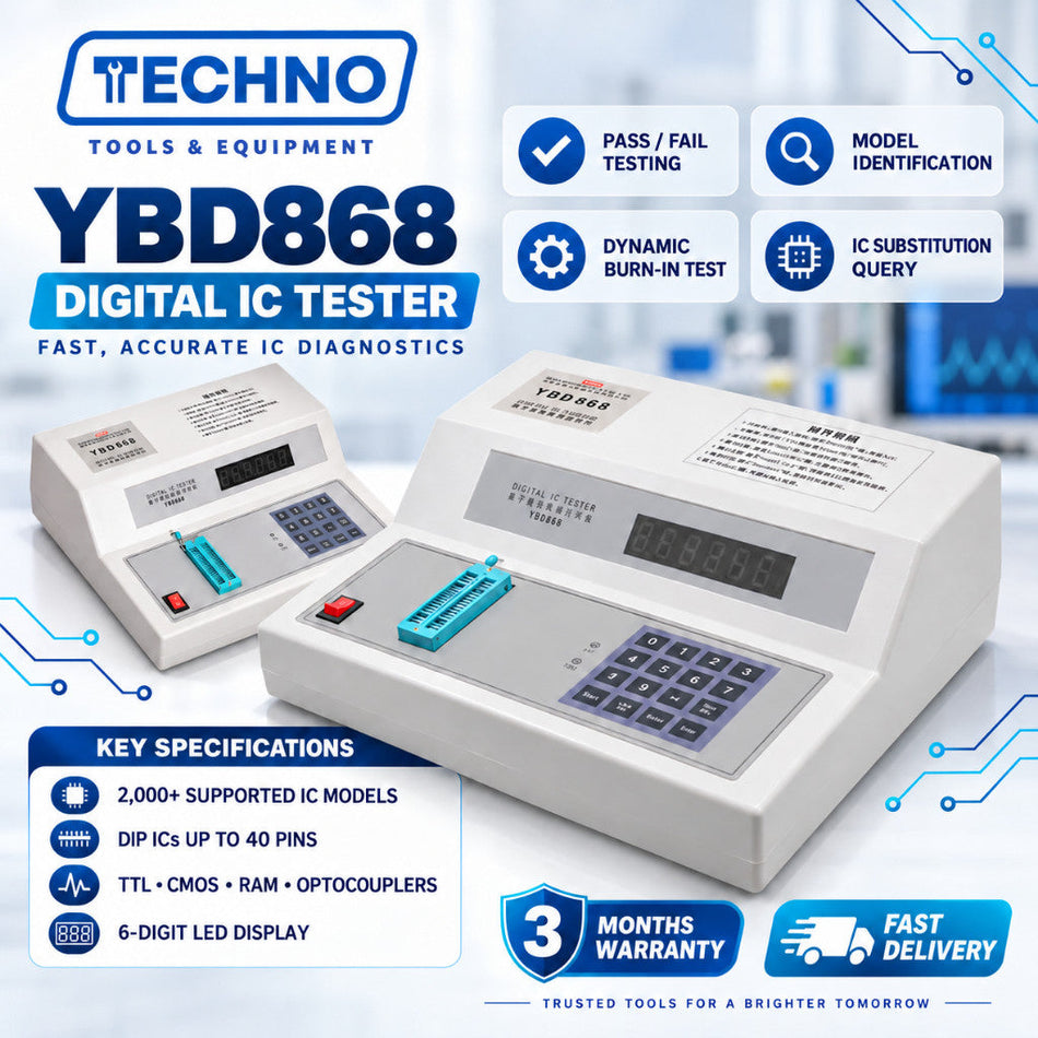 YBD868 Digital IC Tester | 3 Months Warranty OEM