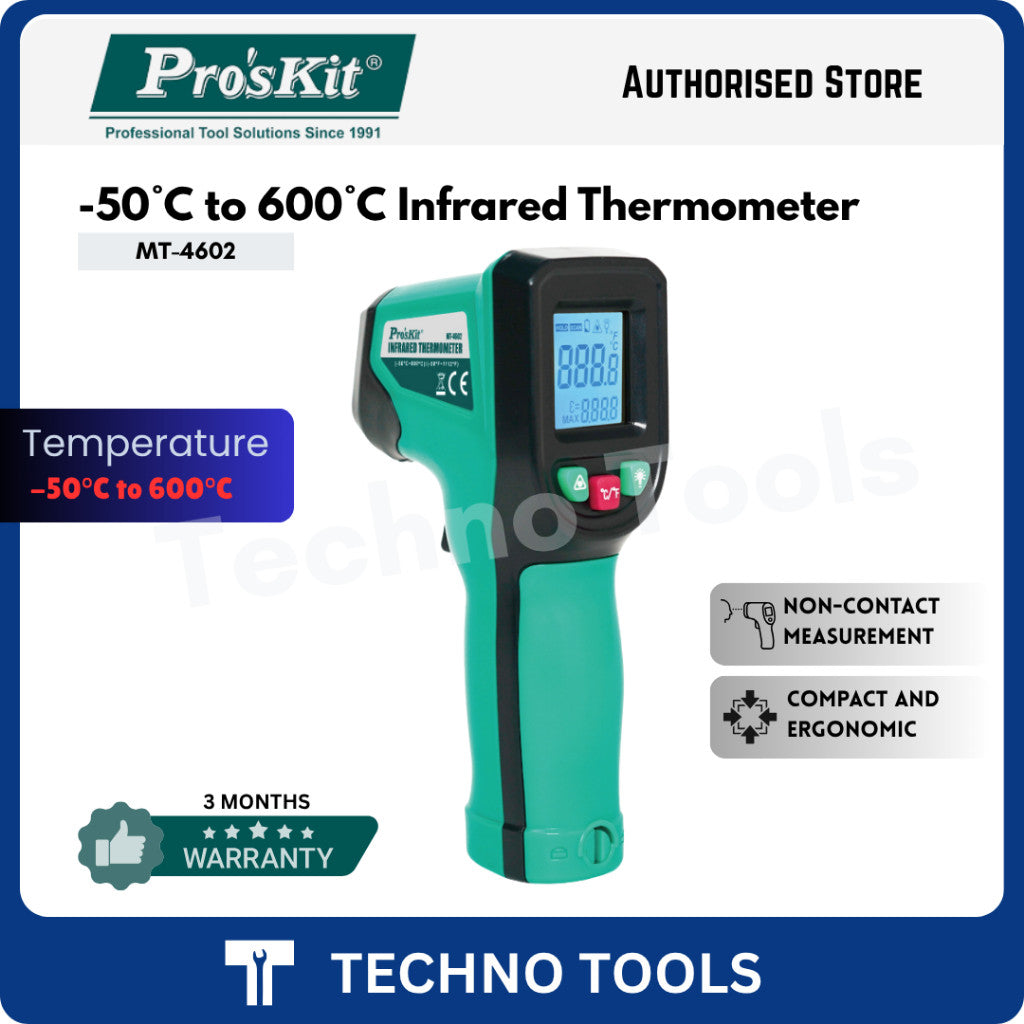 Pro'sKit MT-4602 Infrared Thermometer 3 Months Warranty PRO'SKIT
