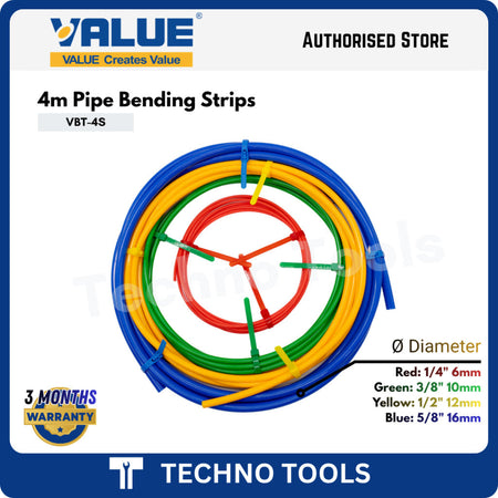 VALUE VBT-4S 4 meter Pipe Bending Strips | 3 Months Warranty VALUE