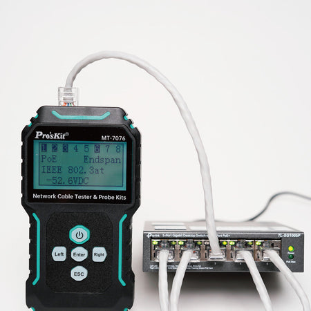 PRO'SKIT MT-7076 LCD Network Cable Tester & Probe Kit | 3 Months Warranty PRO'SKIT