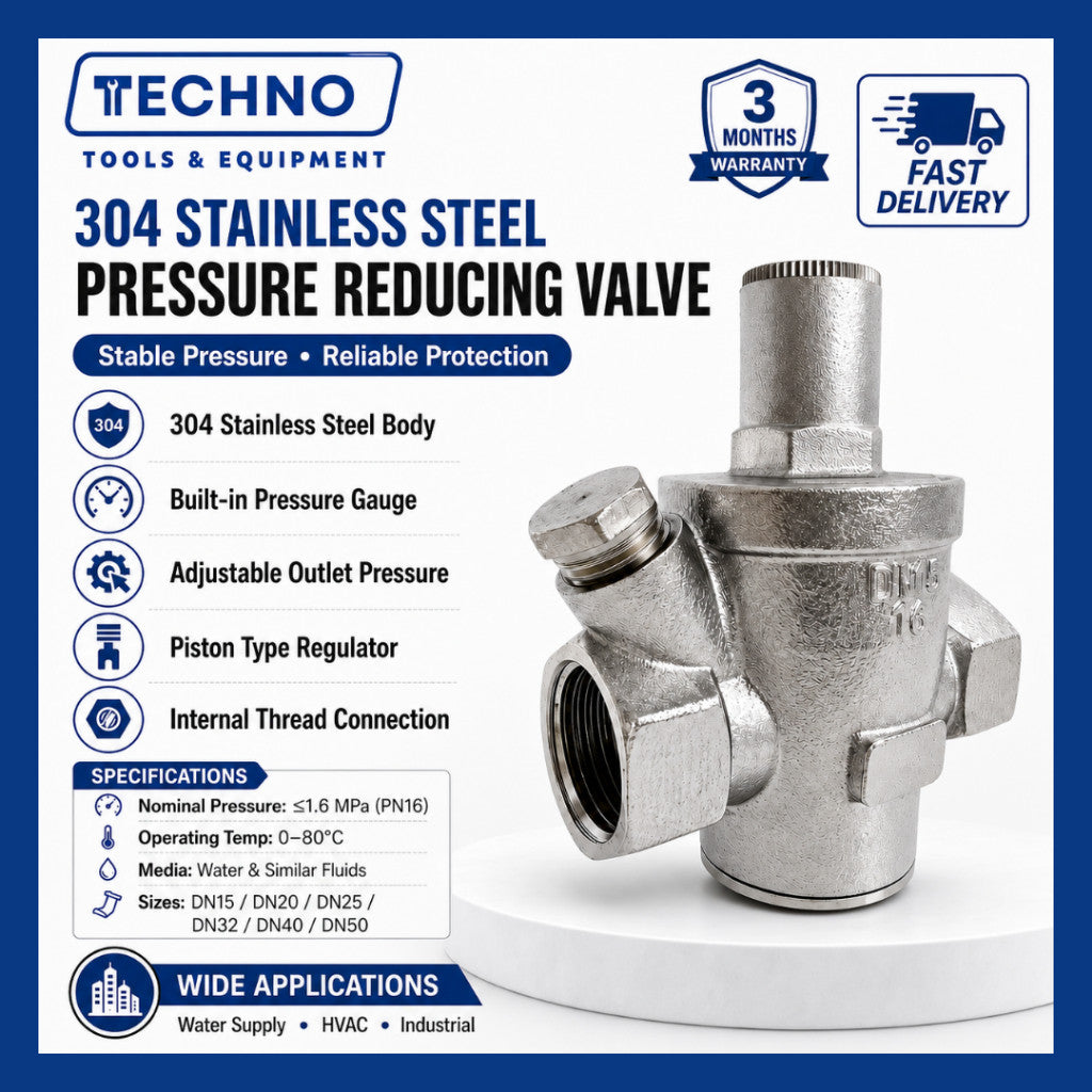 ½" - 1" Stainless Steel Pressure Reducing Valve 3 Months Warranty (DN15 - DN25) OEM