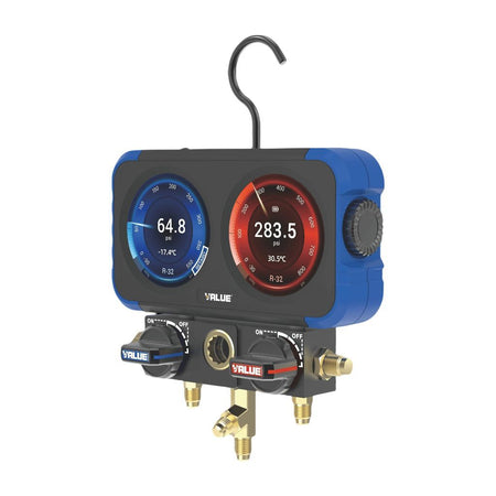 VALUE VRM2-X NEXT Generation Digital Manifold Gauge with HD Colour Graphic Interface | 3 Months Warranty VALUE