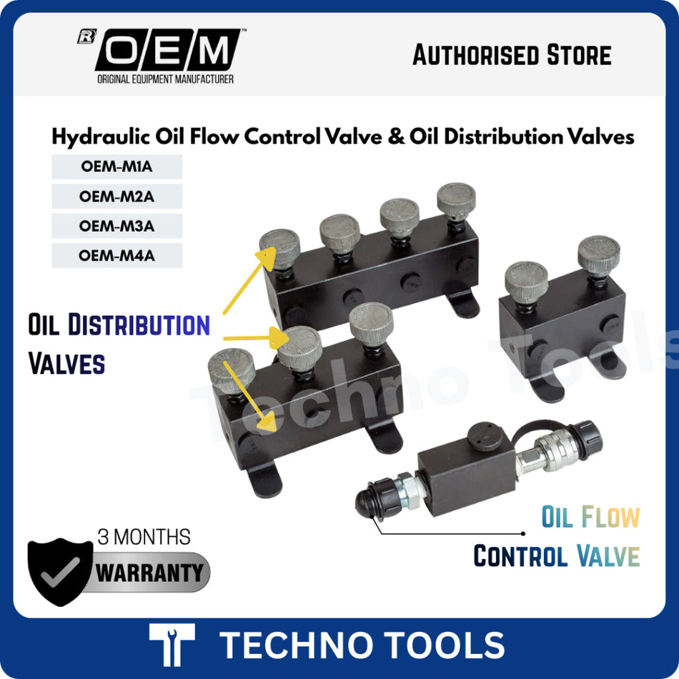 Hydraulic Oil Flow Control Valve | Oil Distribution Valve (2, 3, 4 - Way) | 3 Months Warranty OEM