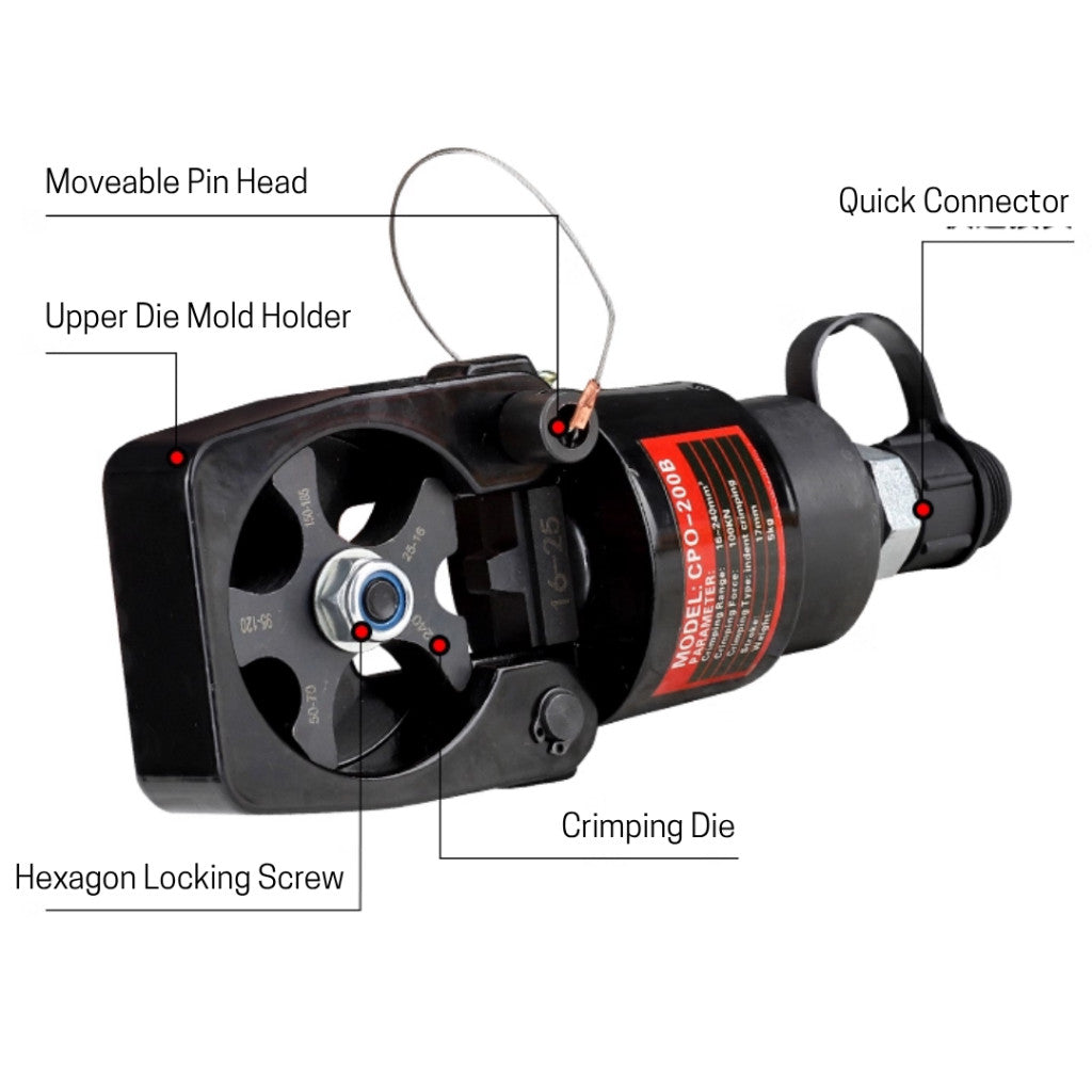16-240mm² CPO-200B Split-Type Indent Hydraulic Cable Crimper | 3 Months Warranty OEM