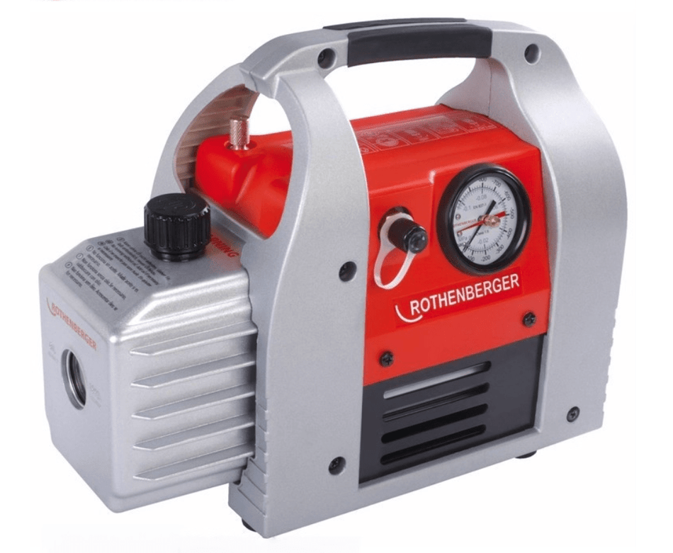 Red and silver Rothenberger pump, model 170061 1700612 170063.