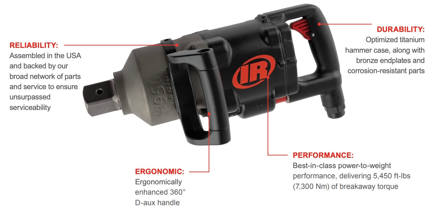 Ingersoll Rand 3956B2TiEX 1.5" Titanium Pneumatic Impact Wrench Techno Tools & Equipment