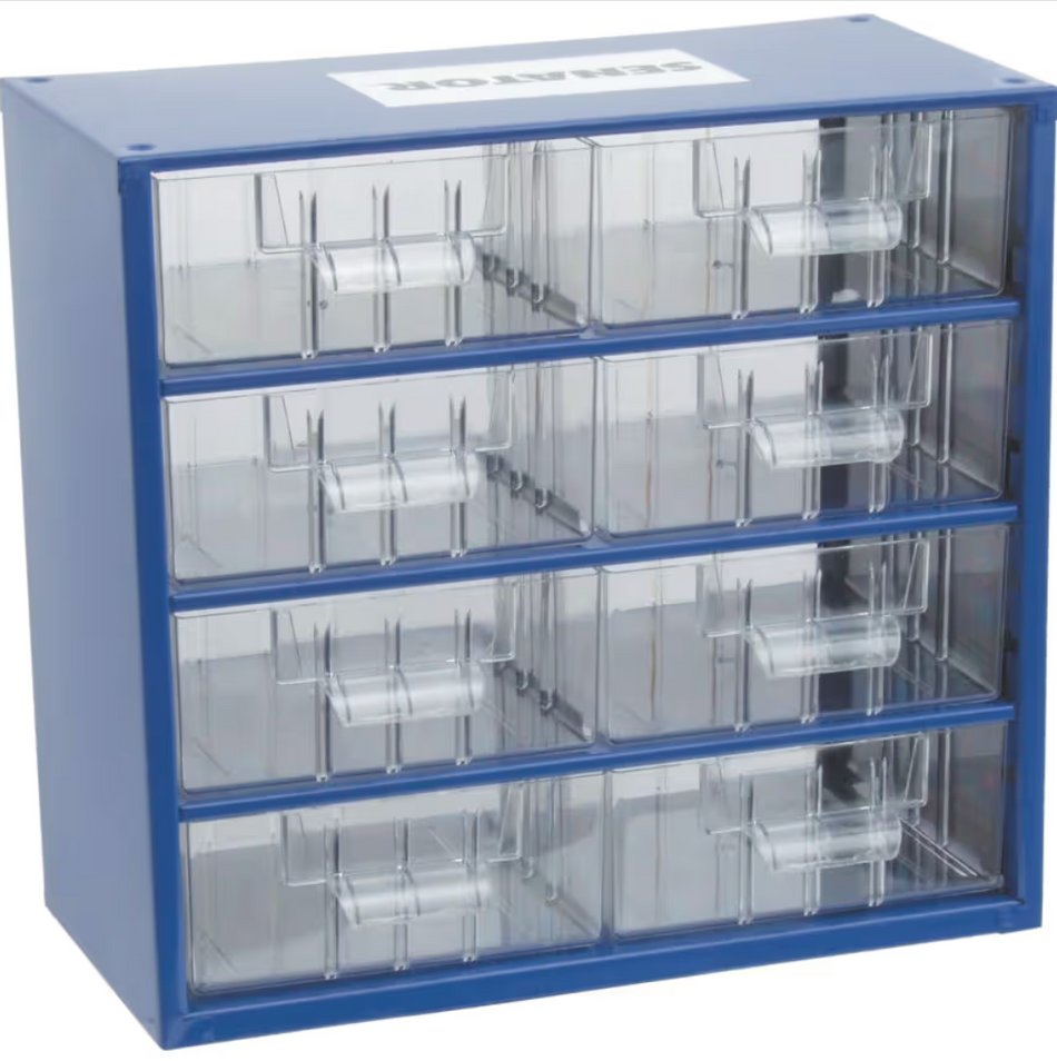 SENATOR 8 Drawer Small Parts Storage cabinet SEN5935100K - Mini cabinet