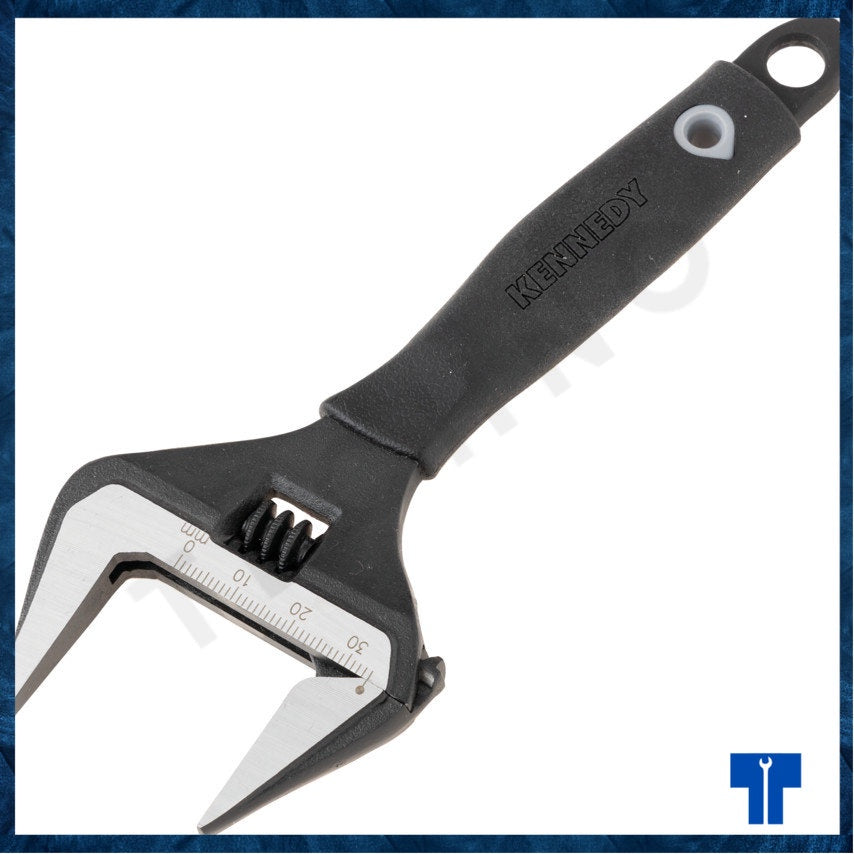 Kennedy 6" / 8" / 10" / 12" Wide Jaw Adjustable Spanner, Steel KEN5015060K KEN5015080K KEN5015100K KEN5015120K
