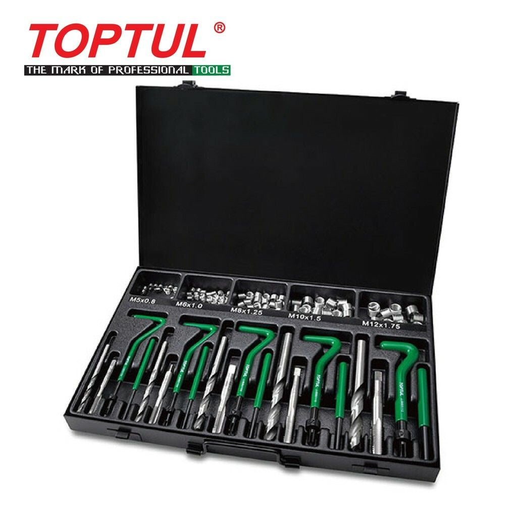 TOPTUL 130pcs Professional Threaded Coil-Insert Repair Kit JGAD130A ...