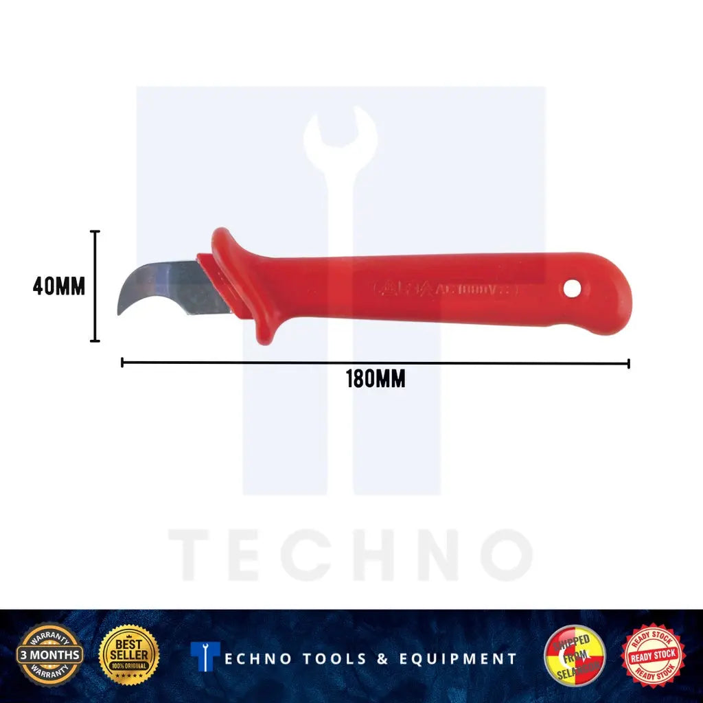 Kennedy Insulated Cable Knife 180mm, Straight, Curved or Dismantling KENNEDY