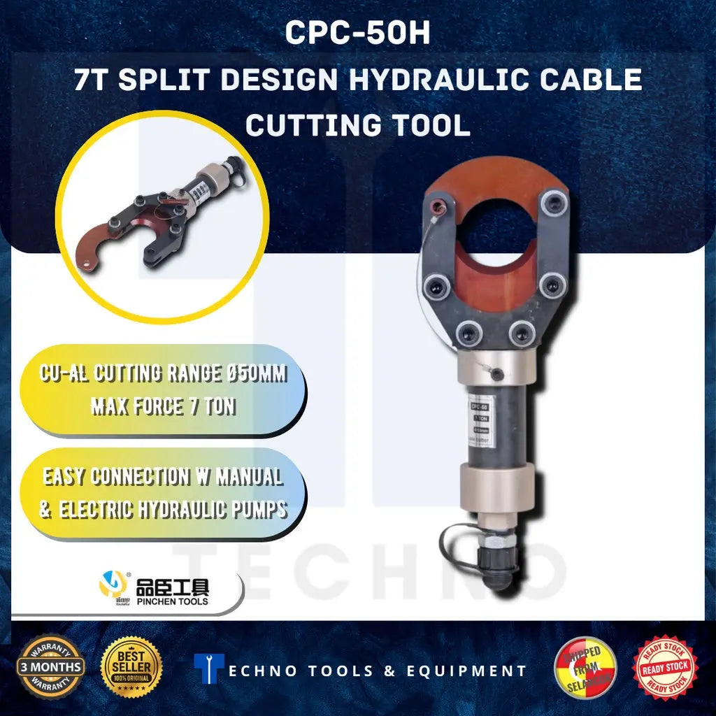 CPC-50H - 132H / 7-12Ton Split Design Hydraulic Cable Cutting Tool ...