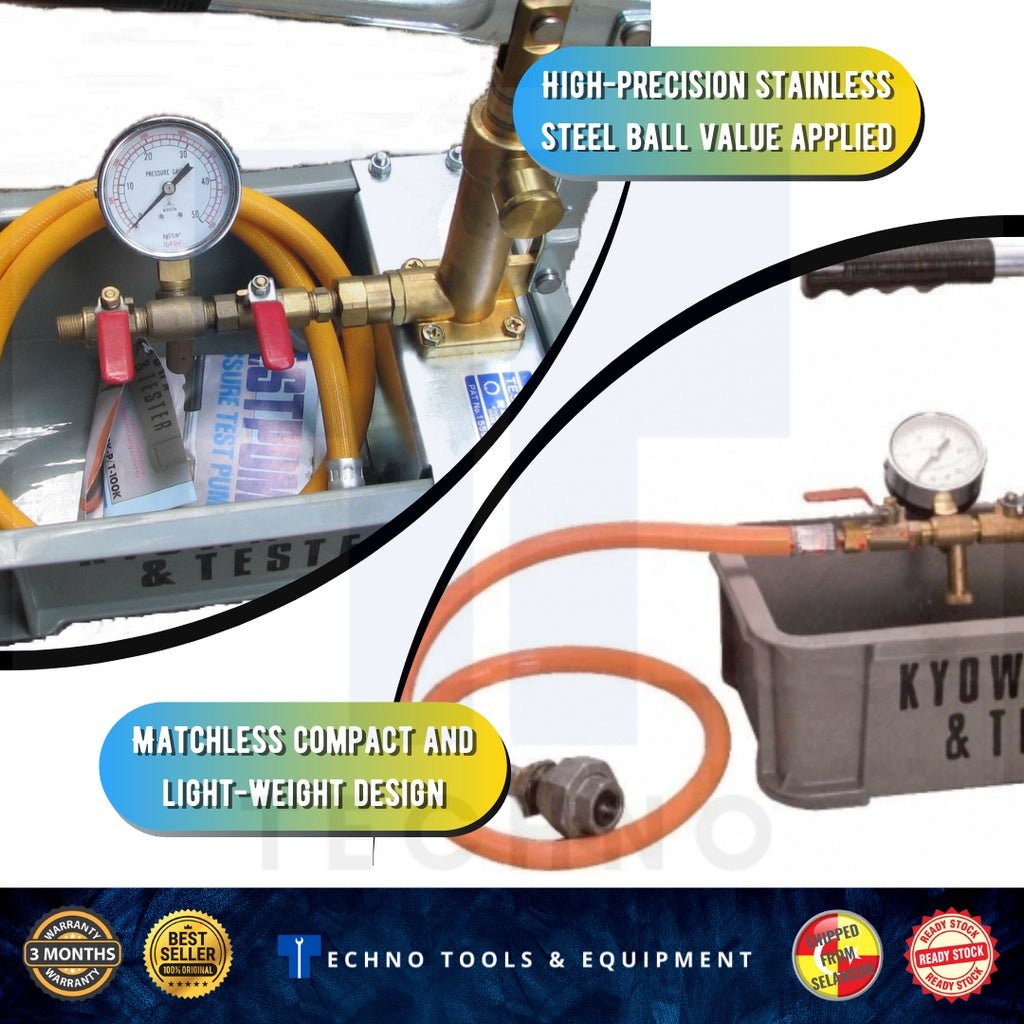 KYOWA T50KP / T100K Hydraulic Pressure Hand Test Pump (Made in Japa