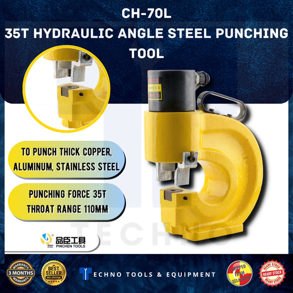 Hydraulic Automatic Press Hole Punching Tool Steel Angle Type CH-70L