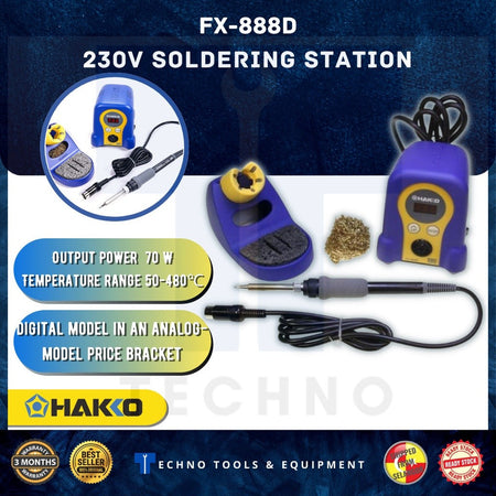 HAKKO FX-888D Digital Soldering Station FX888D - 100% Brand New & Original Techno Tools & Equipment