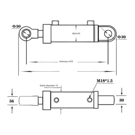 5 Tonne Heavy-Duty Two-Way Hydraulic Ring Cylinder | 100% New & Original + Warranty Techno Tools & Equipment