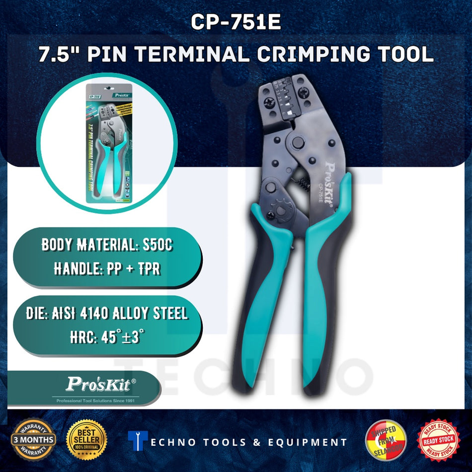 Pro'sKit CP-751E Pin Terminal Crimping Tool - 190mm