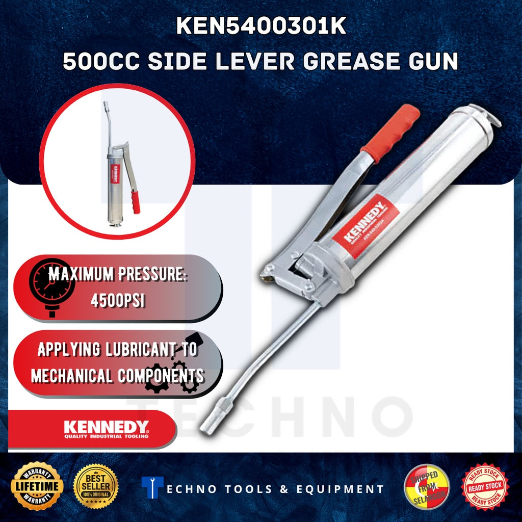 Kennedy Side Lever Grease Gun LG500 500cc KEN5400301K KENNEDY