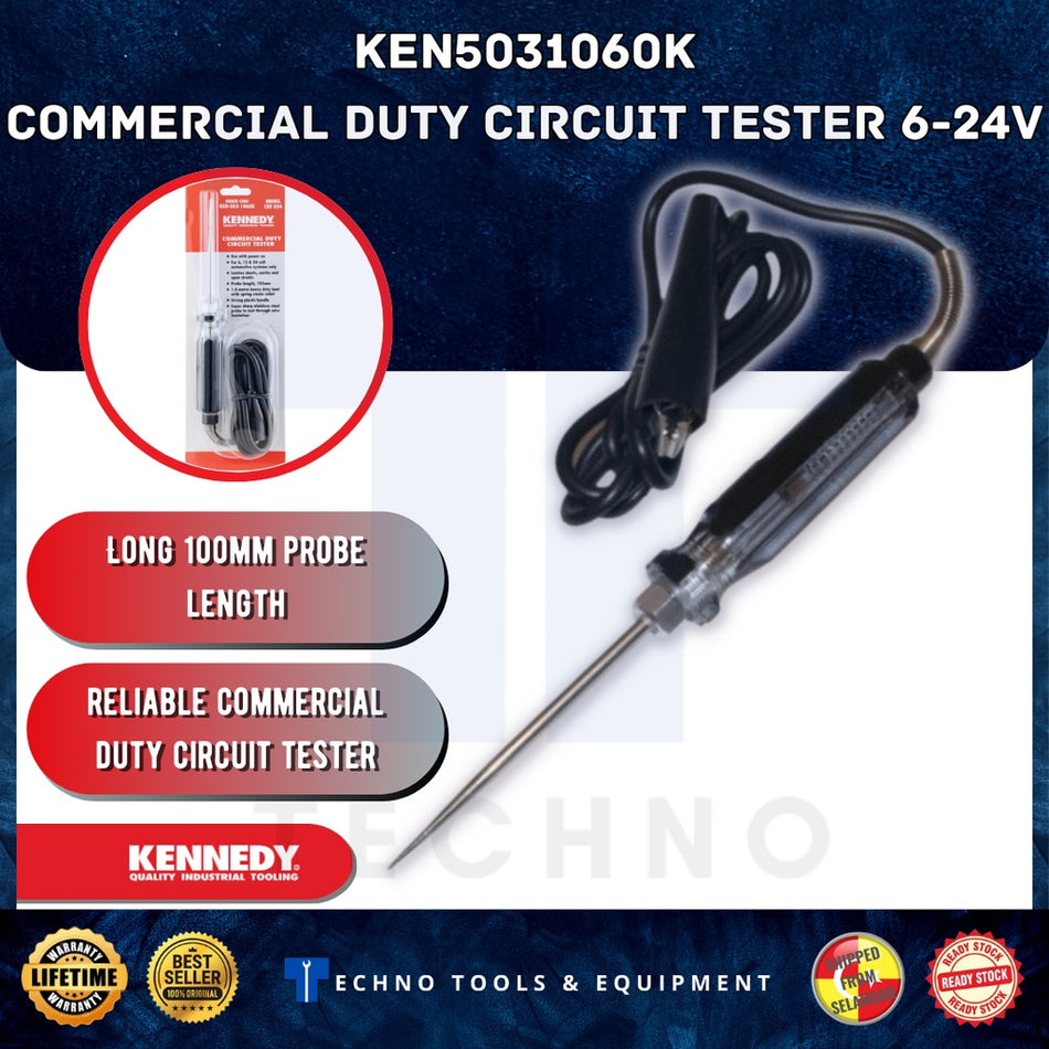 KENNEDY KEN5031060K COMMERCIAL DUTY CIRCUIT TESTER 6/24V