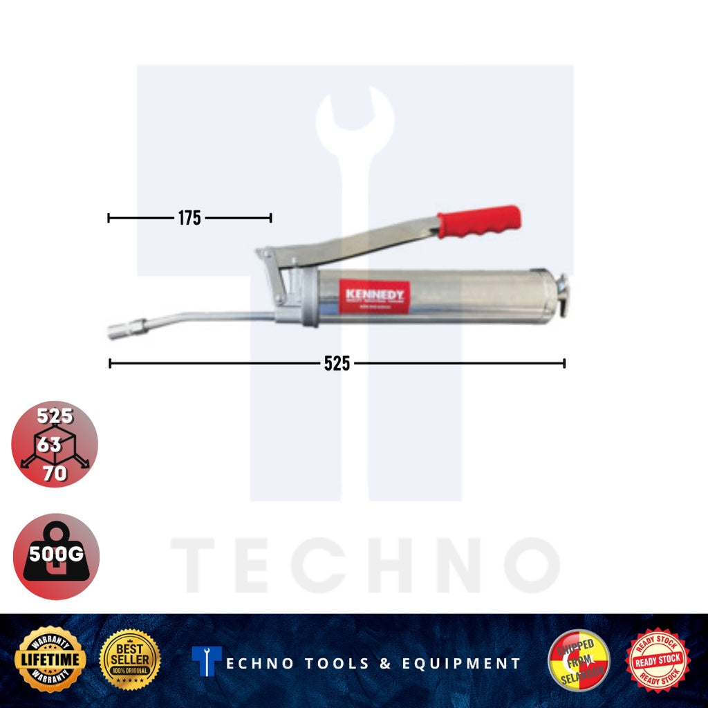 Kennedy Side Lever Grease Gun LG500 500cc KEN5400301K KENNEDY