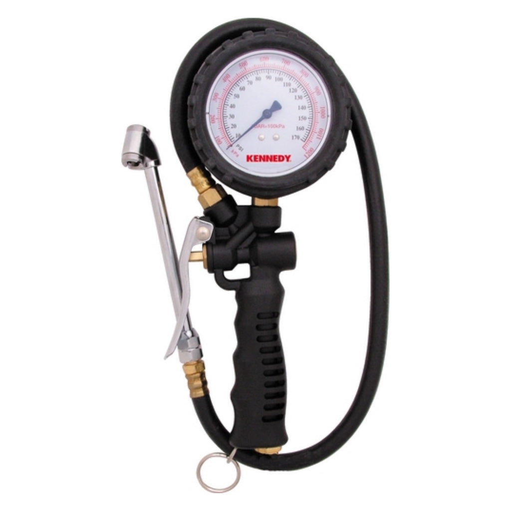 Kennedy Heavy Duty Dial Tyre Inflator TPG170 with Push-On Connector KEN5038480K KENNEDY