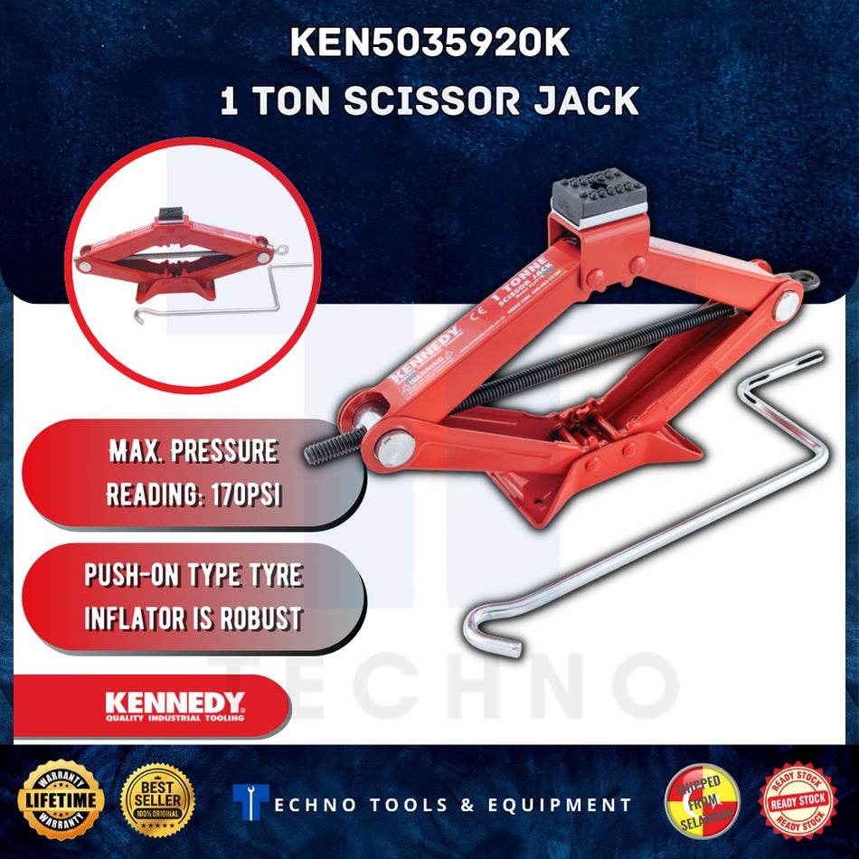 KENNEDY KEN5035920K 1 Ton SCISSOR JACK