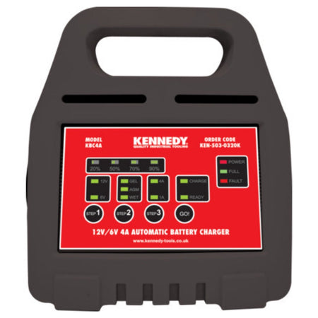 Kennedy Automatic Battery Charger 6/12V 4A KEN5030320K KENNEDY
