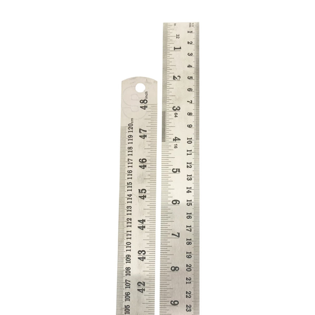 Rolson Double Side Stainless Steel Ruler Set – 60cm, 30cm, 15cm – Made In UK, FREE POST