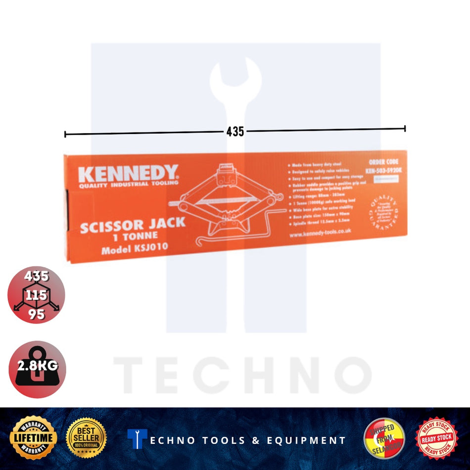 KENNEDY KEN5035920K 1 Ton SCISSOR JACK