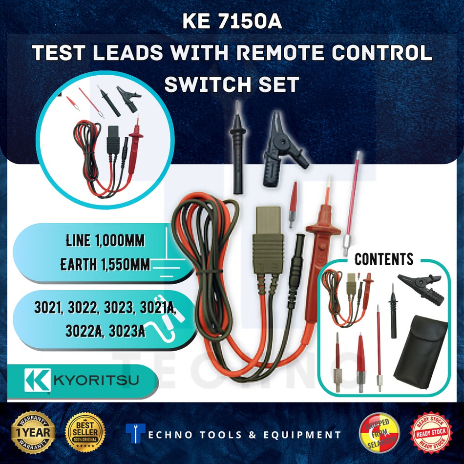 KYORITSU 7150A TEST LEADS with remote control switch set (KEW 7150A)