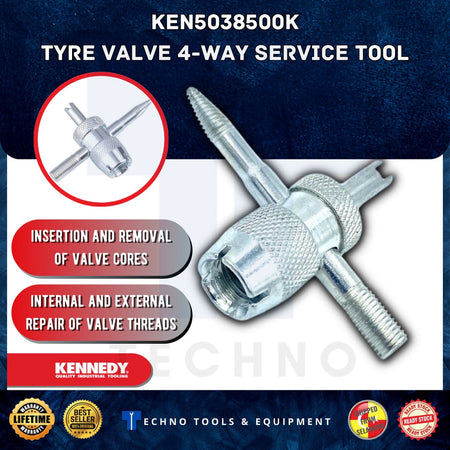 Kennedy 4-Way Tyre Valve Service Tool KEN5038500K KENNEDY