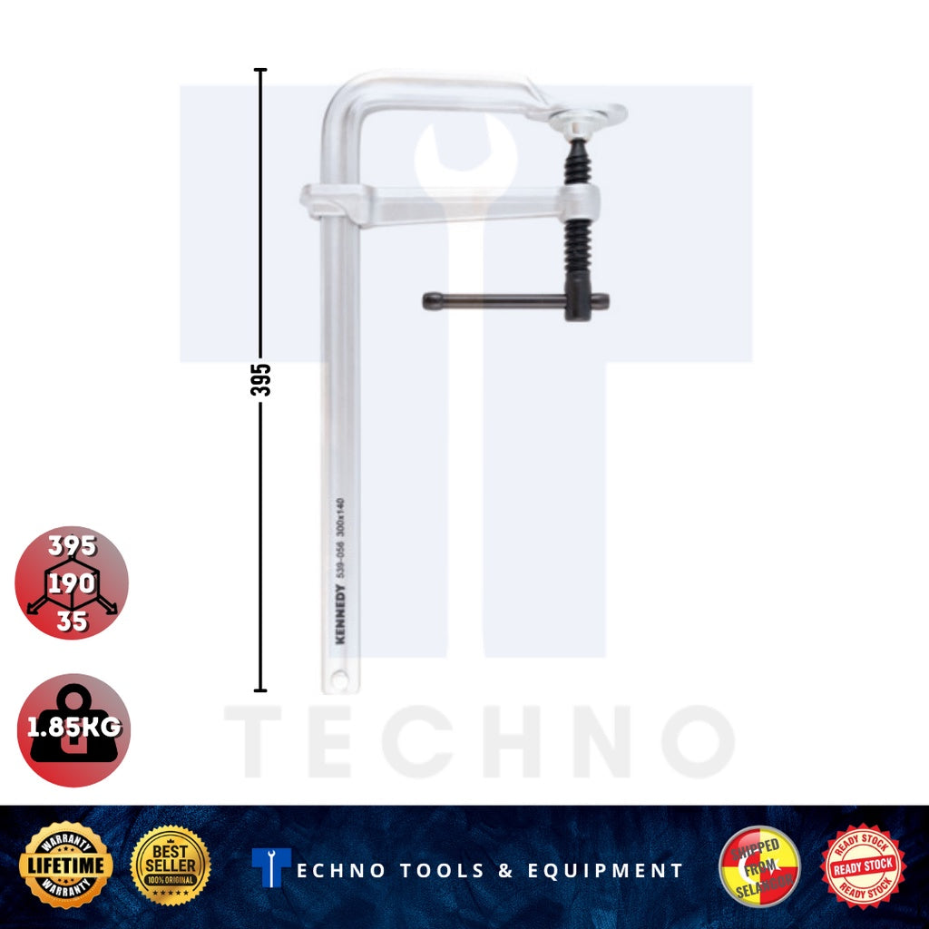 Kennedy T-Handle F-Clamp From 250mm to 400mm KENNEDY