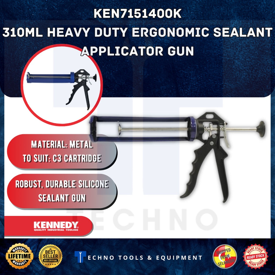 KENNEDY KEN7151400K 310ml Heavy Duty Ergonomic Sealant Applicator Gun