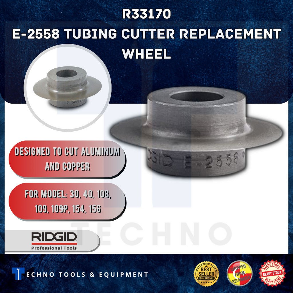 RIDGID 33170 Replacement Tube Cutting Wheel, Cutter E2558 Thin Techno Tools & Equipment