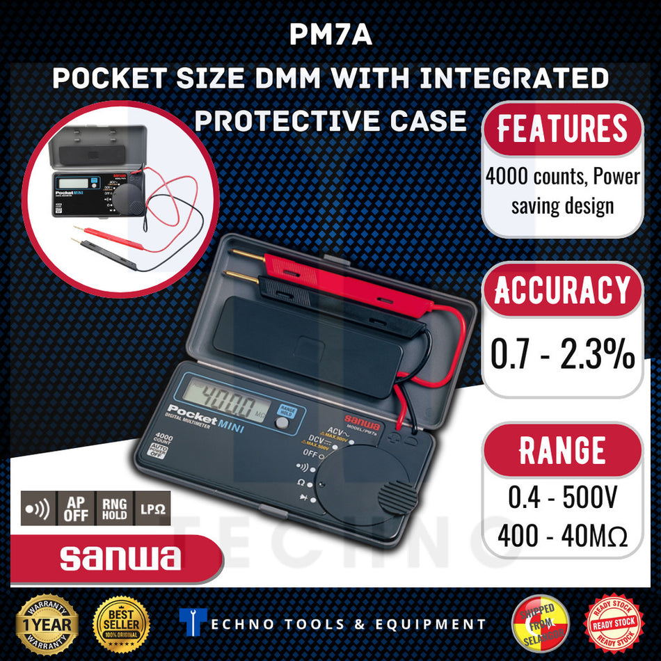 Sanwa PM7A Pocket Digital Multimeter