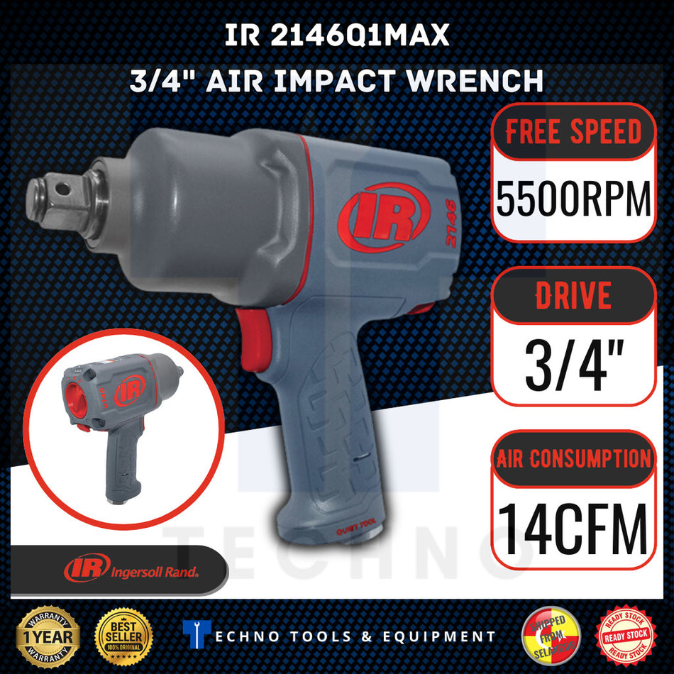 INGERSOLL-RAND IR 2146Q1MAX 3/4"Air Impact Wrench