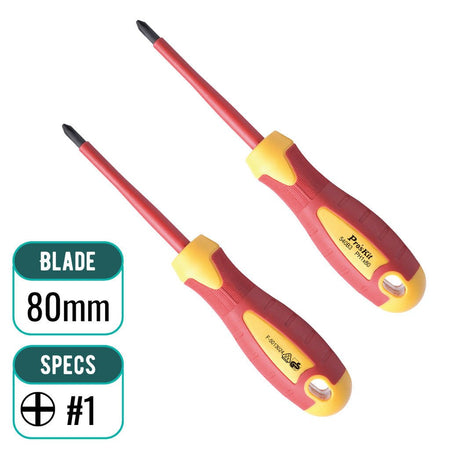 PRO'SKIT SD-810 Series Insulated VDE Screwdrivers | 1000V Certified PRO'SKIT