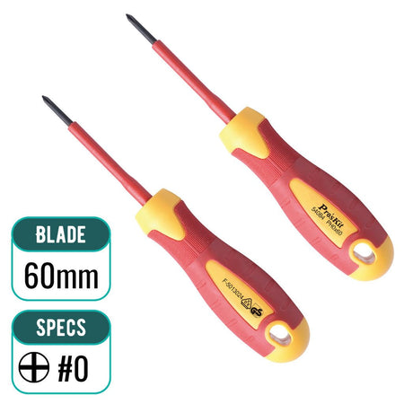 PRO'SKIT SD-810 Series Insulated VDE Screwdrivers | 1000V Certified PRO'SKIT
