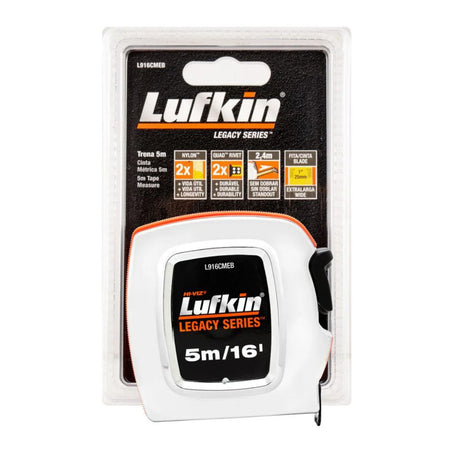 LUFKIN 5m/16" Legacy Series Tape Measure L916CME 25mm/1" Width LUFKIN