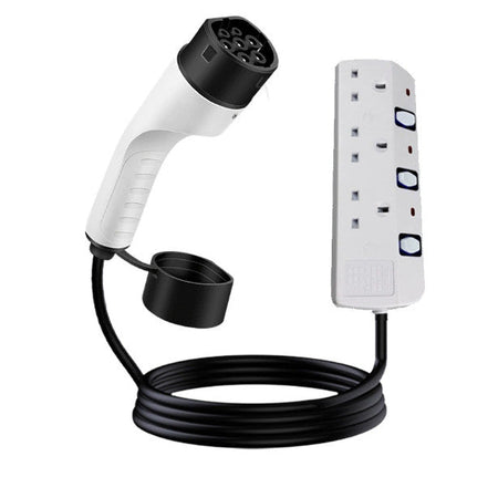 V2L Electric Car Adapter Type 2 to 3 Pin Standard Socket 13A 220V Techno Tools & Equipment