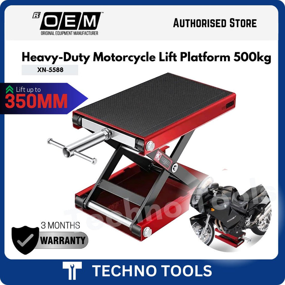 Heavy Duty Portable Jack Mechanical Motorcycle Lift Platform 500kg | 3 Months Warranty
