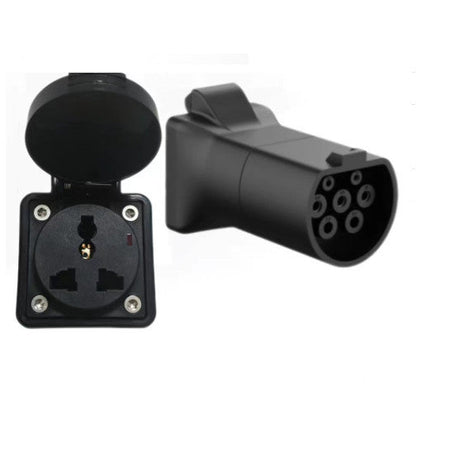 V2L EV Adapter Type 2 to Universal 3-Pin Plug for Proton e.MAS 5 / Xpeng G6 G9 / PHEV Car Discharge Socket OEM