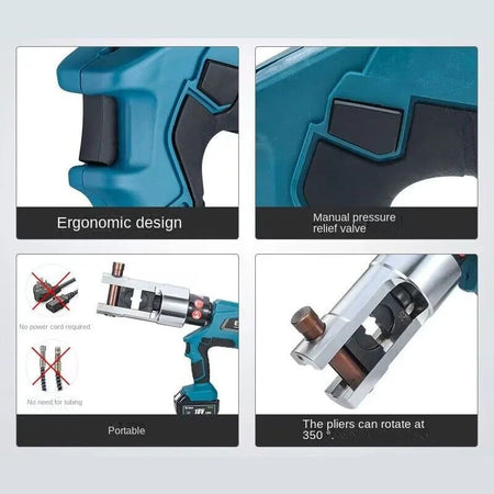 [Heavy Duty] EZ-630 Heavy Duty Cordless Hydraulic Cable Crimping Tool | 100% New & Original 3 Months Warranty OEM