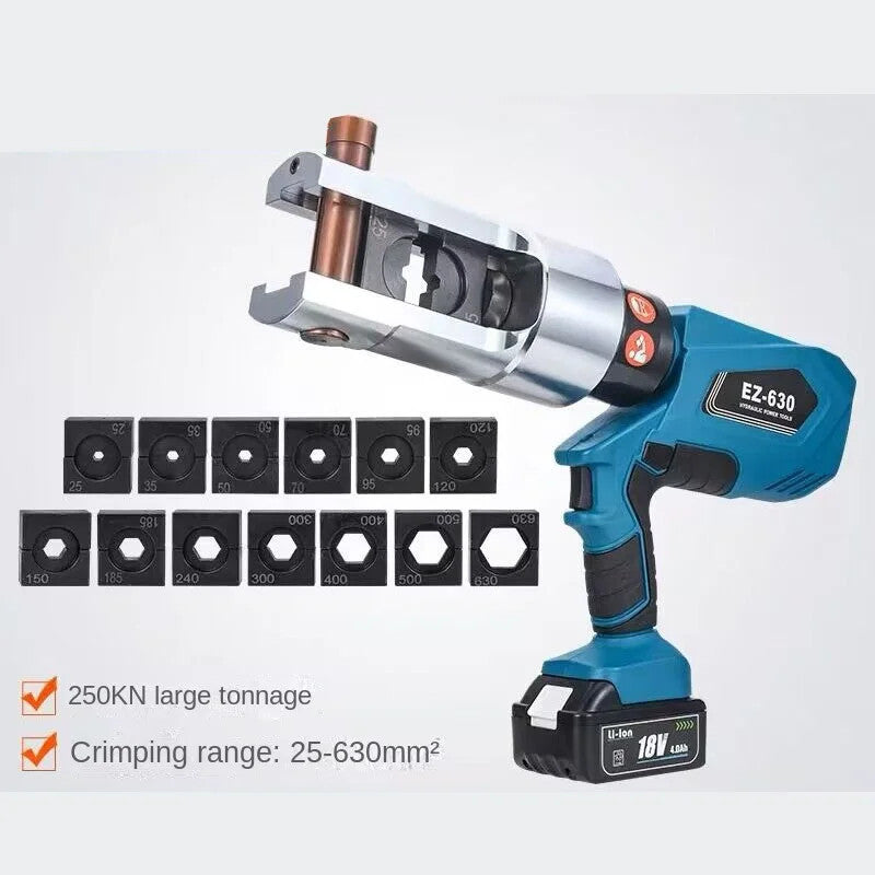 [Heavy Duty] EZ-630 Heavy Duty Cordless Hydraulic Cable Crimping Tool | 100% New & Original 3 Months Warranty OEM