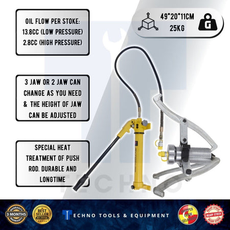20Ton Hydraulic Puller Set c/w Hand Pump - 100% New & Original OEM